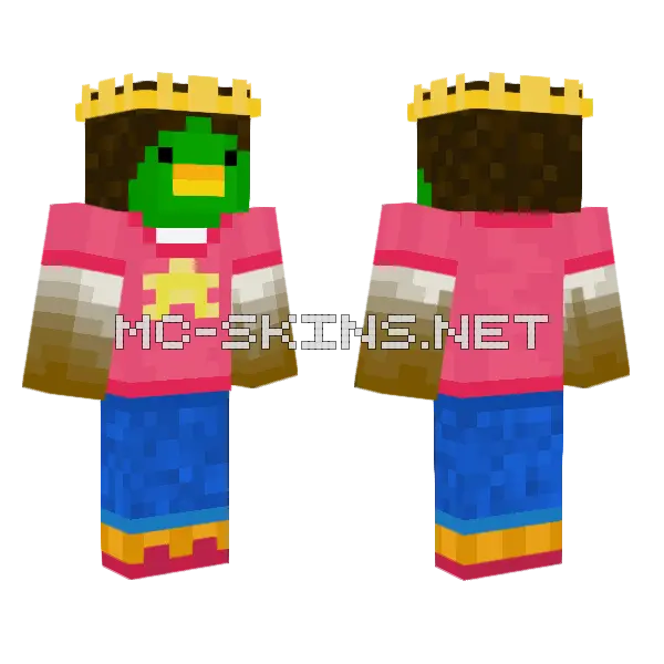 Steven Universe Duck Minecraft skin, front and back