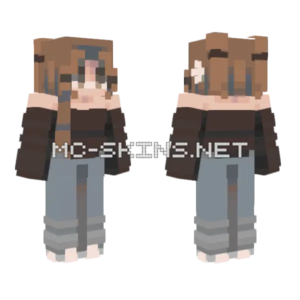 Sticky Doorknob RCE Minecraft skin, front and back