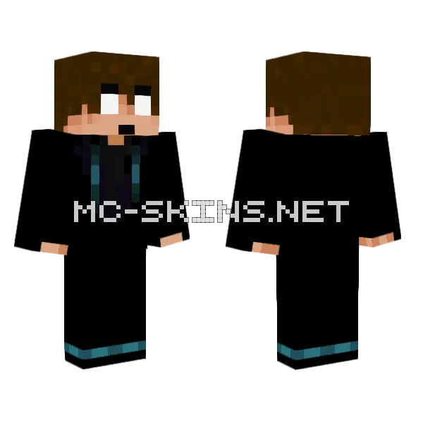 Stimpy Minecraft skin, front and back