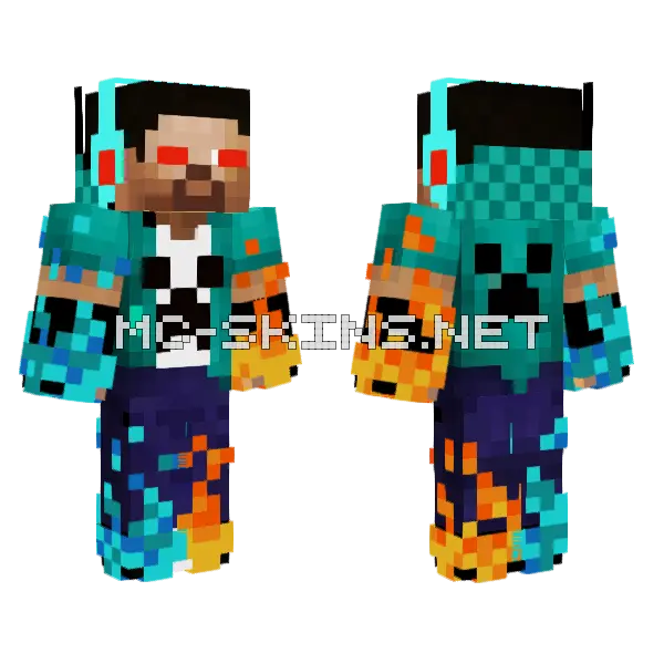 Stiw Ogna O Lodu Minecraft skin, front and back