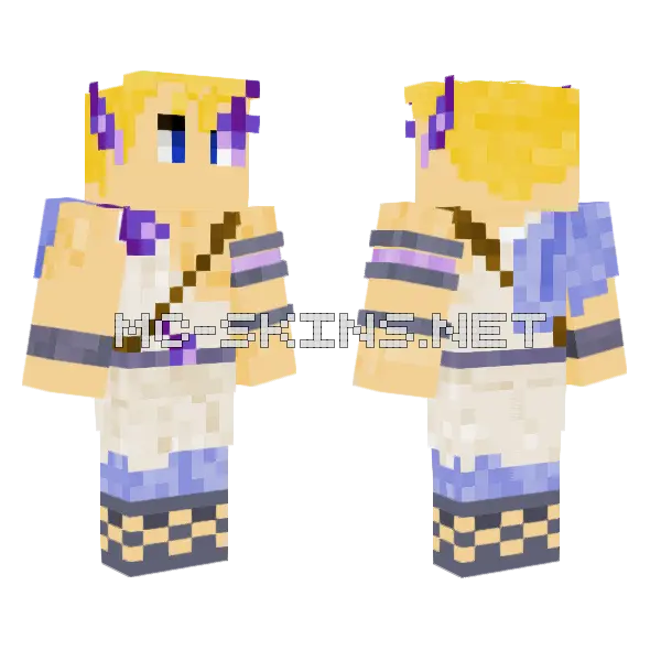 Stoked Apollo Minecraft skin, front and back