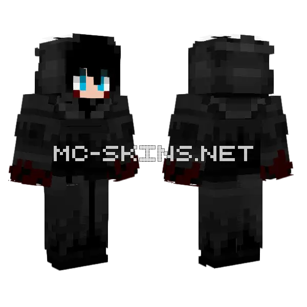 Stoney Ghost Face Minecraft skin, front and back