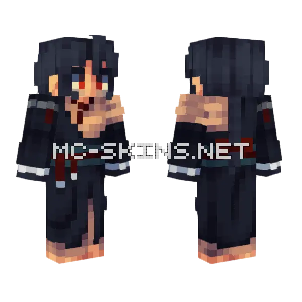 Storm Clouds Boy Minecraft skin, front and back