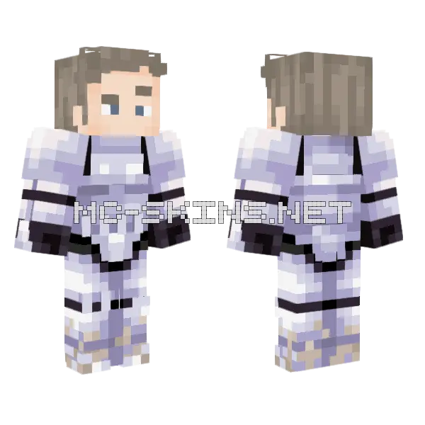 Stormtrooper 1 Minecraft skin, front and back