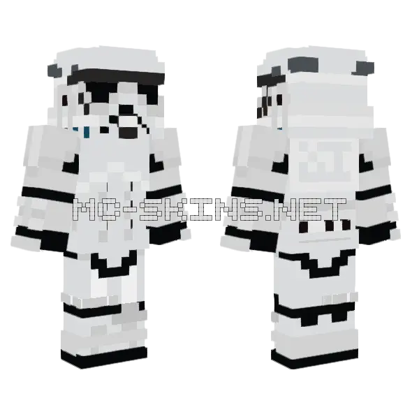 Stormtrooper Skin Minecraft skin, front and back