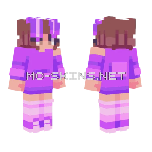 Stqrla Minecraft skin, front and back