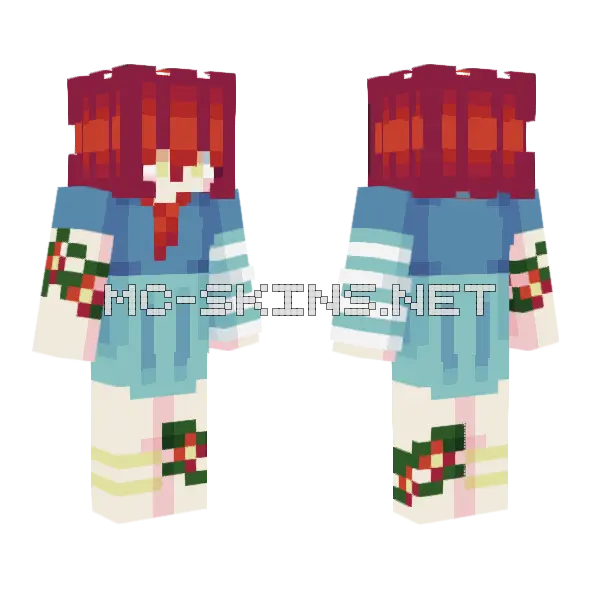 Stranded At Sea Minecraft skin, front and back