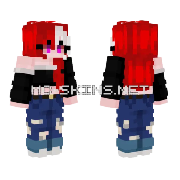 Strauly Minecraft skin, front and back