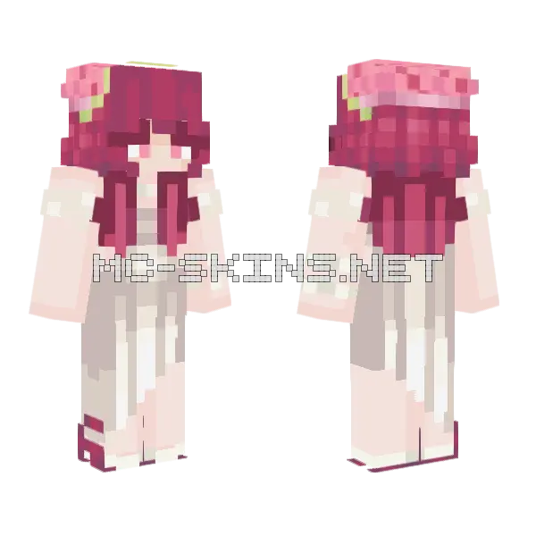 Strawberry Maid Outfit, front and back