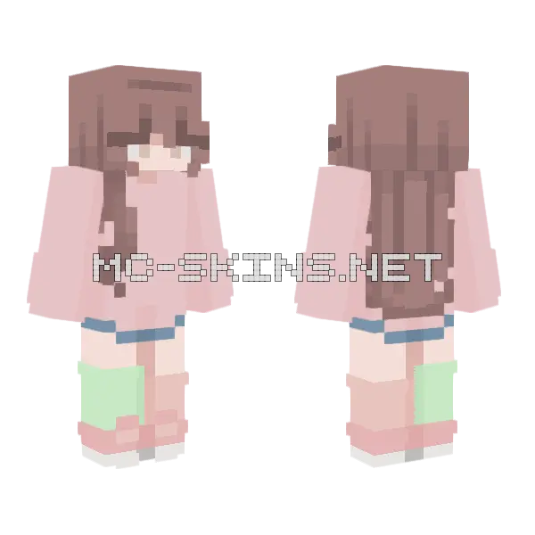 Strawberry Overload RC Minecraft skin, front and back