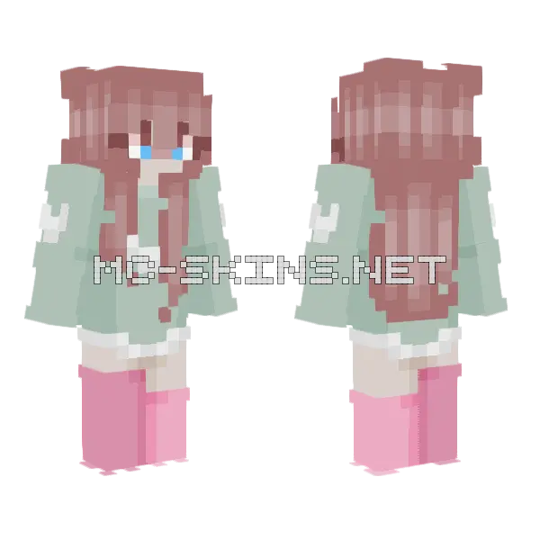 Strawberry Shortcake RCE Minecraft skin, front and back