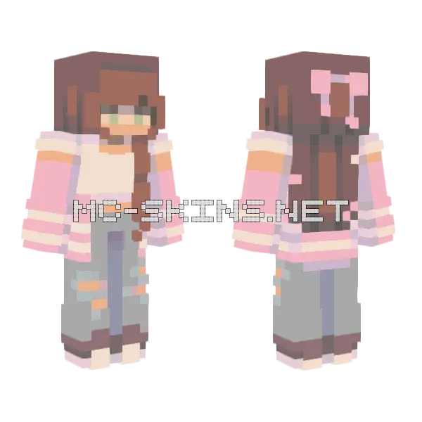Strawberry Shortcake RCE Minecraft skin, front and back