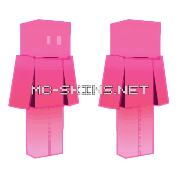 Strawberry Smoothie Minecraft skin, front and back