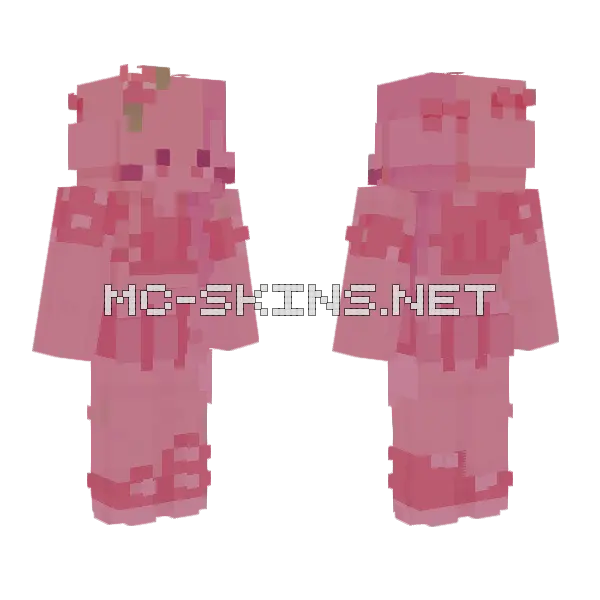 Strawberry Tallcake RTE Minecraft skin, front and back