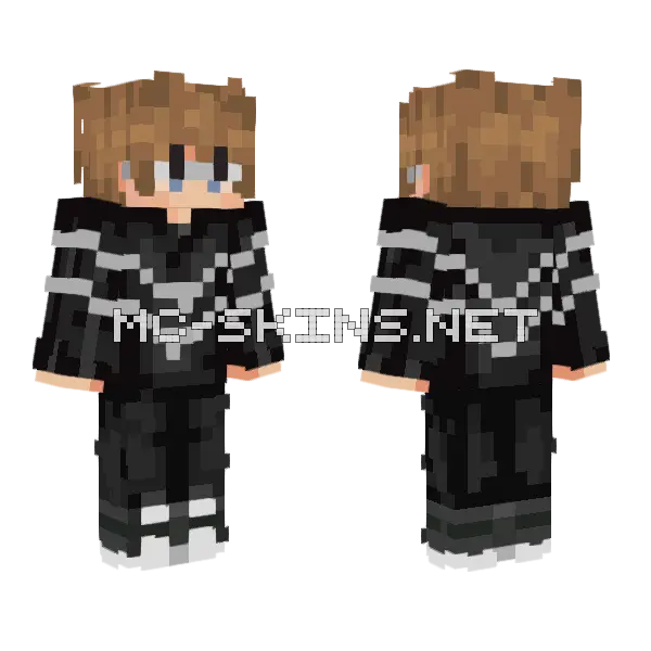 Street Boy Glasses Minecraft skin, front and back