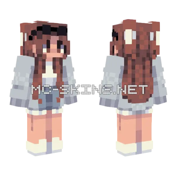Streetlxmp Sfa95 Ff Minecraft skin, front and back