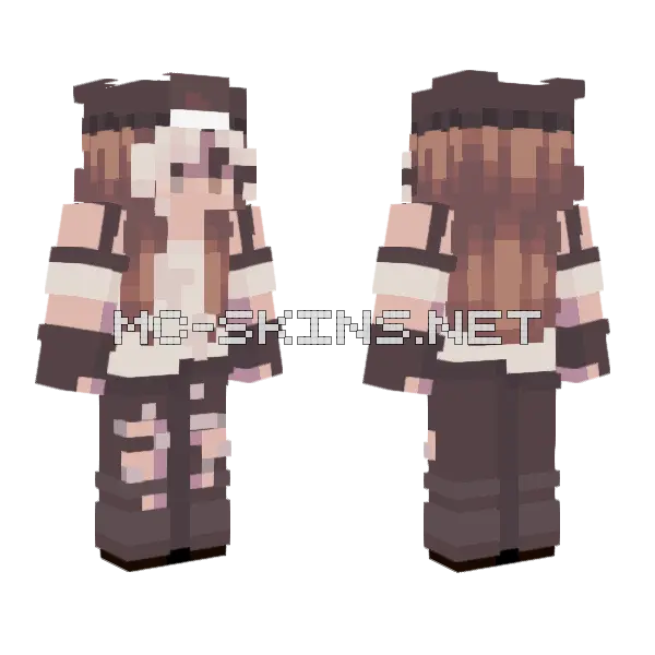 Streetwear Persona 1 2 Minecraft skin, front and back