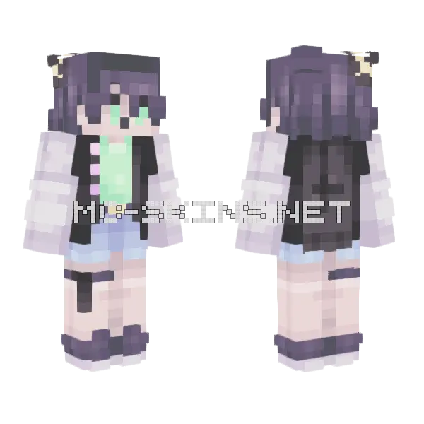 Striker 7 10 Minecraft skin, front and back