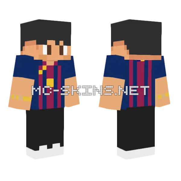 Striped Soccer Jersey, front and back