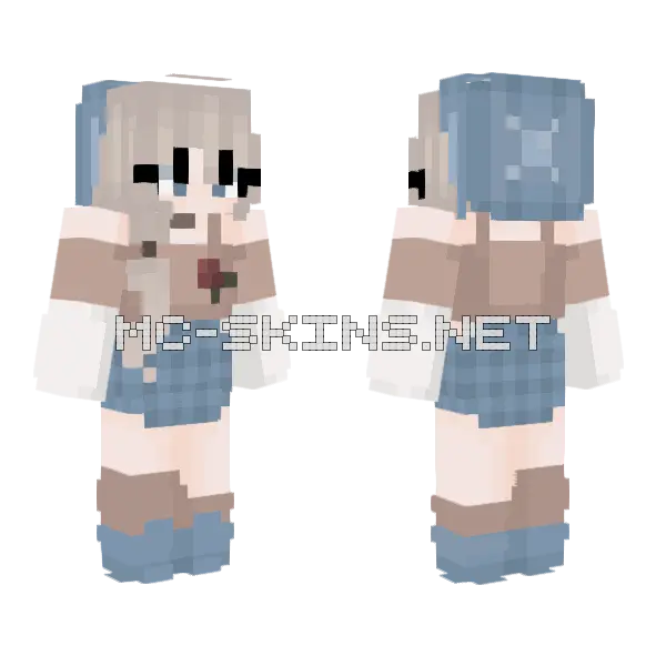 Stroll In Paris Minecraft skin, front and back