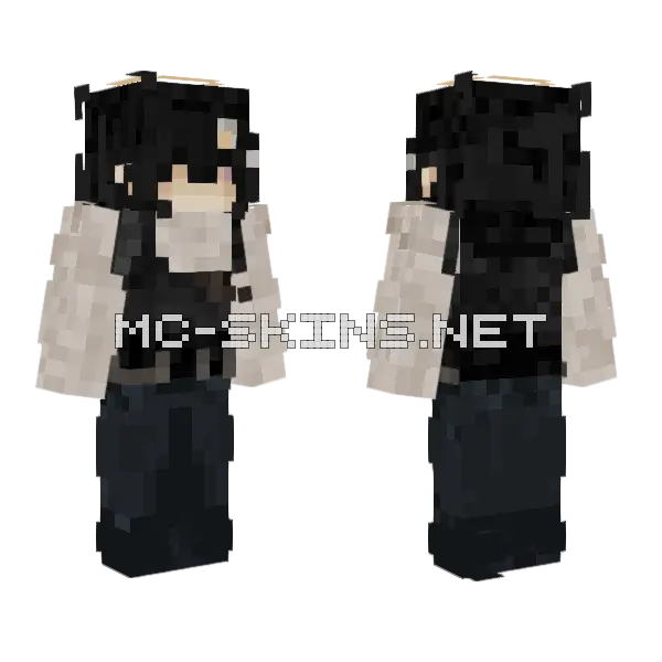 Stuck In The Dunes Minecraft skin, front and back