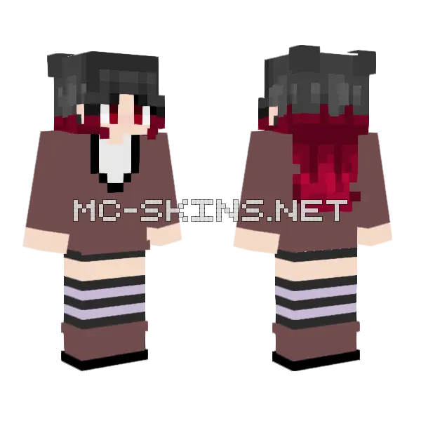 Student Witch Minecraft skin, front and back