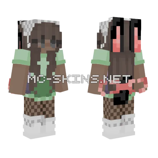 Stuffs Minecraft skin, front and back