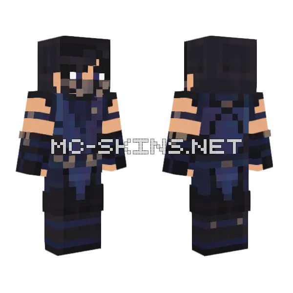 Sub Zero Mk1 Minecraft skin, front and back