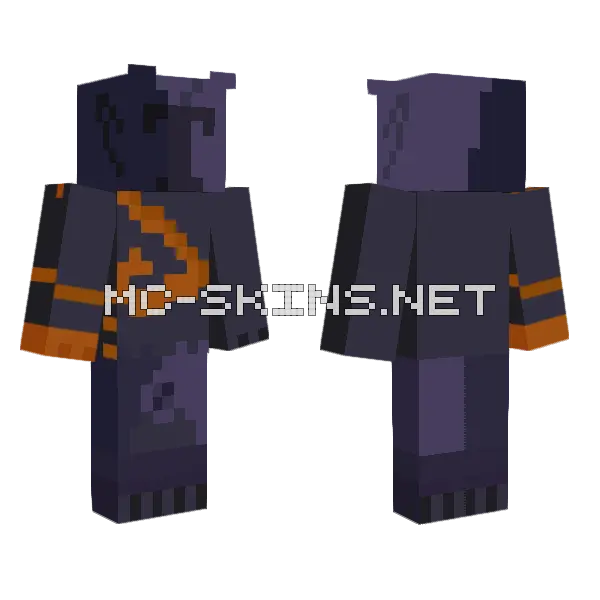 Suban Minecraft Creepypasta Minecraft skin, front and back