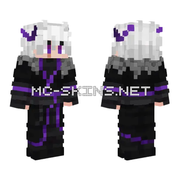 Subz Devil Outfit Minecraft skin, front and back