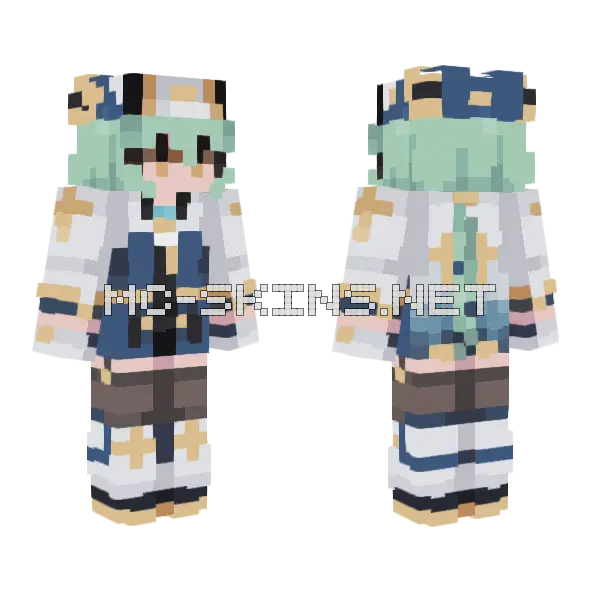 Sucrose Skin Minecraft skin, front and back