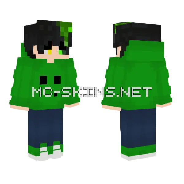 Suerter Slime Slimitu Minecraft skin, front and back