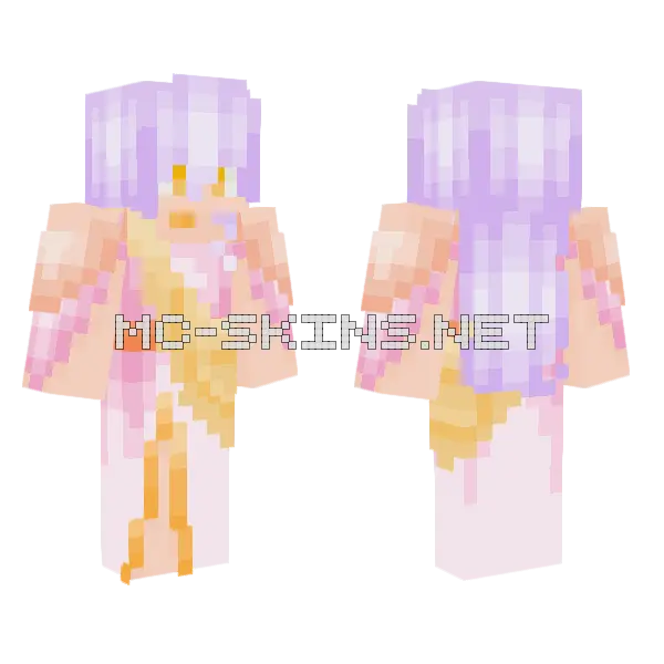 Sugarplum Girl Minecraft skin, front and back