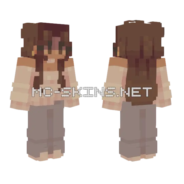 Sugarspun Sf1 Minecraft skin, front and back