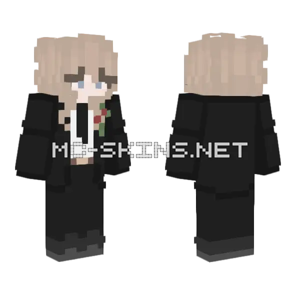 Suit Pandymaddie Minecraft skin, front and back