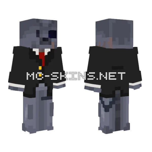 Suited Seal Minecraft skin, front and back