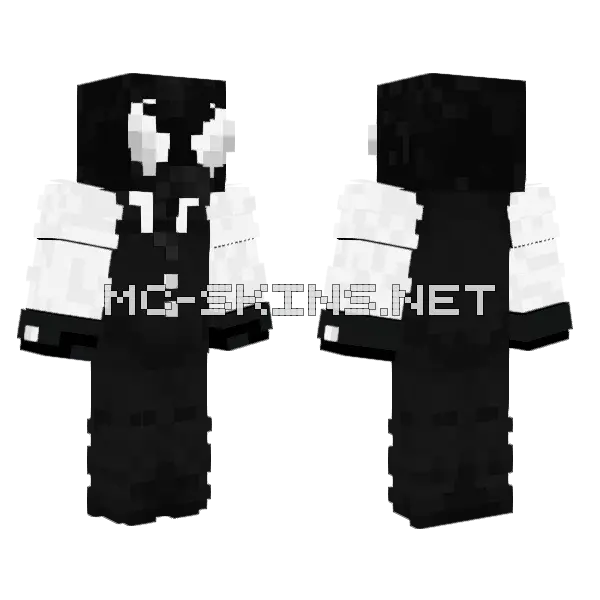 Suited Spiderman Minecraft skin, front and back