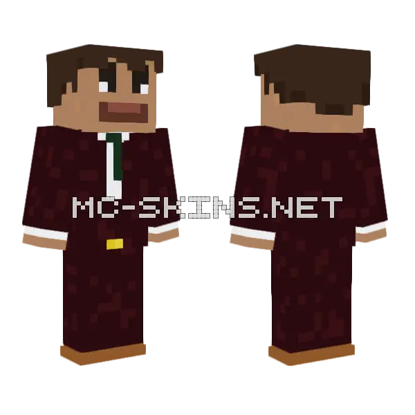 Suits C Minecraft skin, front and back