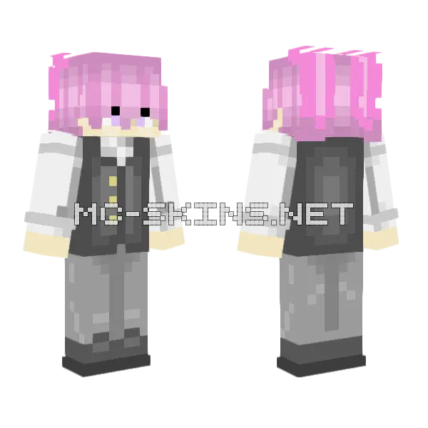 Sukairaa Nakamura Minecraft skin, front and back