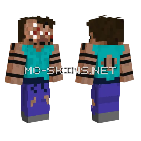 Sukuna Minecraft skin, front and back