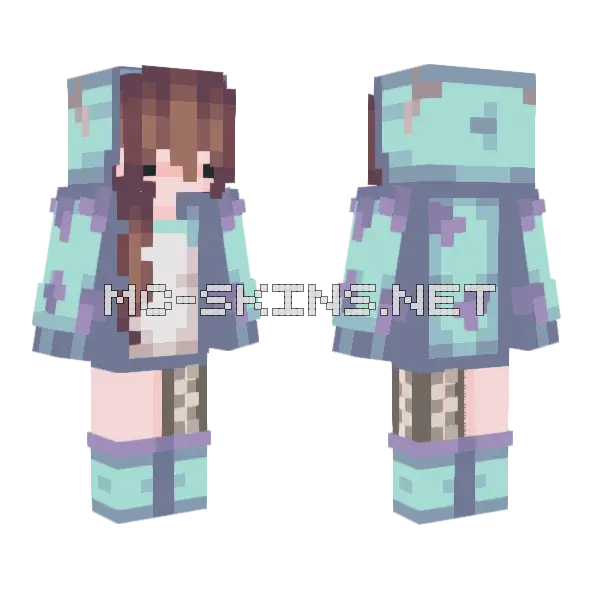 Sully Girl Minecraft skin, front and back