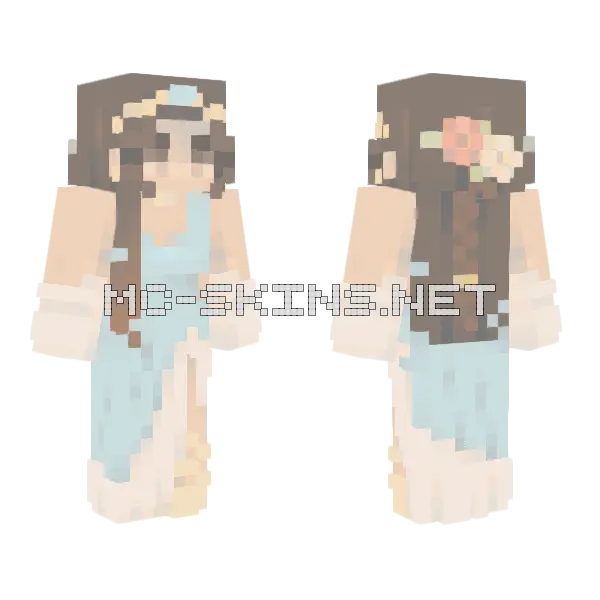 Summer Berry Pavlova Minecraft skin, front and back
