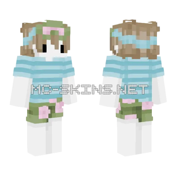 Summer Chibi Girl, front and back