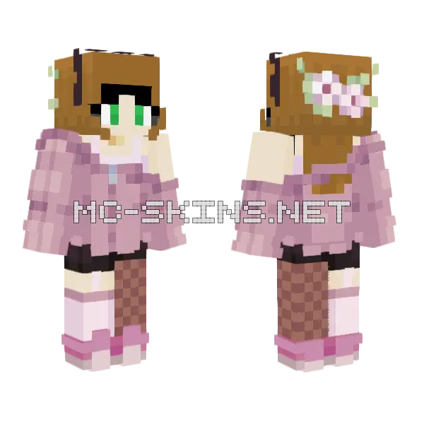 Summer Day Minecraft skin, front and back
