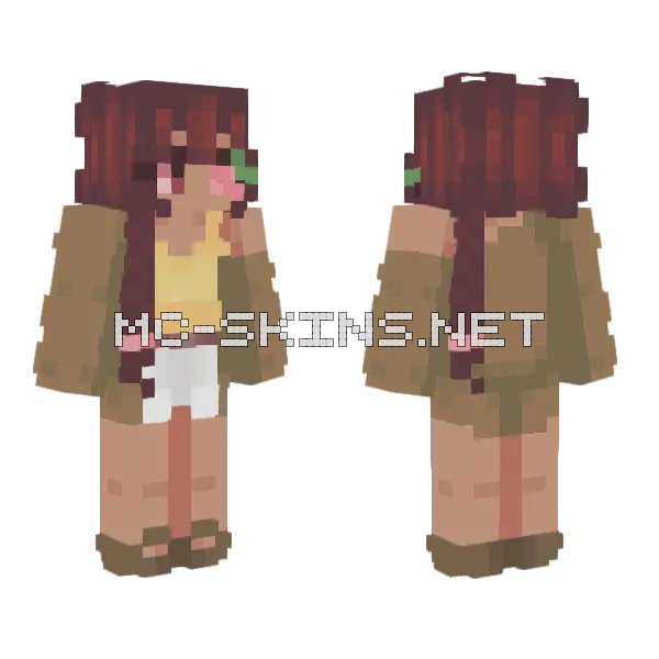 Summer Fades Minecraft skin, front and back
