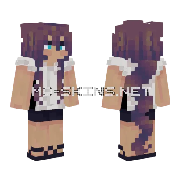Summer Fit Minecraft skin, front and back
