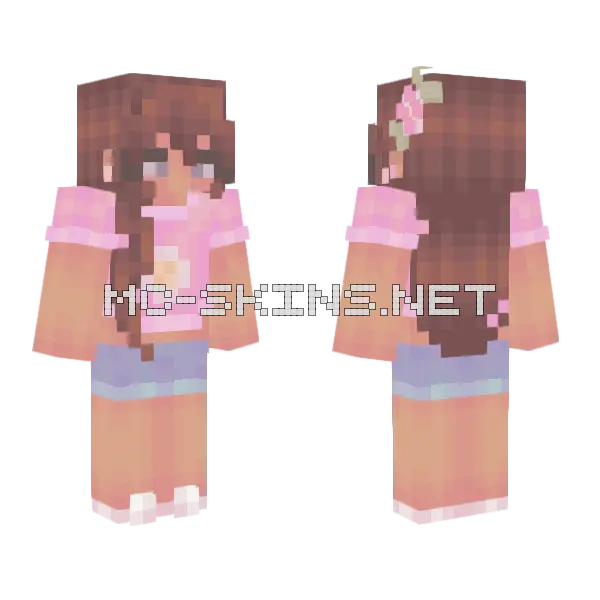Summer Fling RCE Minecraft skin, front and back