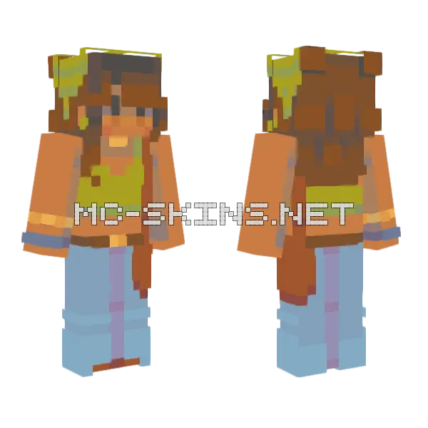 Summer Forage RCE Minecraft skin, front and back