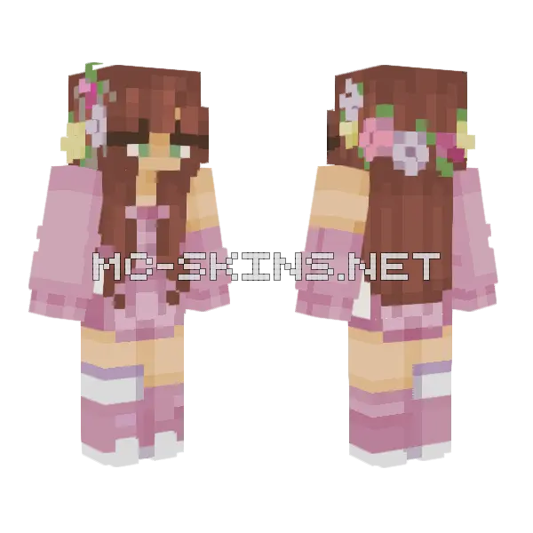 Summer Gift From Br Minecraft skin, front and back