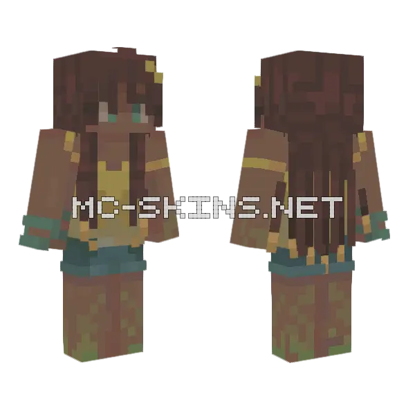 Summer Kelp Minecraft skin, front and back